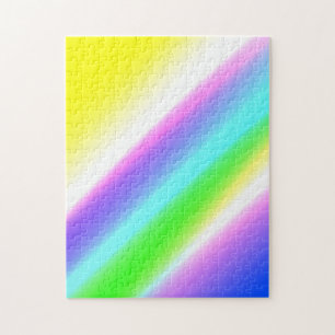 Blauwe groene regenboog abstracte textuurkunst t legpuzzel