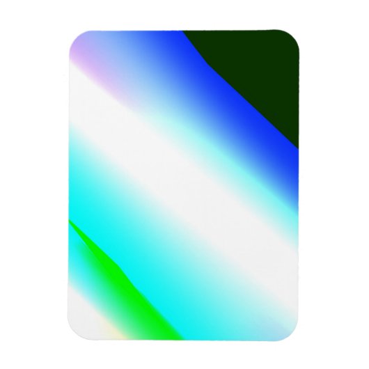 Blauwe groene regenboog abstracte textuurkunst t magneet (Verticaal)