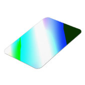 Blauwe groene regenboog abstracte textuurkunst t magneet (Linkerzijde)