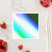 Blauwe groene regenboog abstracte textuurkunst t servet (Insitu)