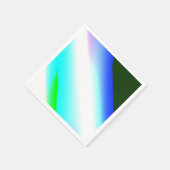 Blauwe groene regenboog abstracte textuurkunst t servet (Hoek)