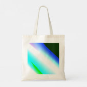 Blauwe groene regenboog abstracte textuurkunst t tote bag (Achterkant)