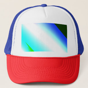 Blauwe groene regenboog abstracte textuurkunst t trucker pet