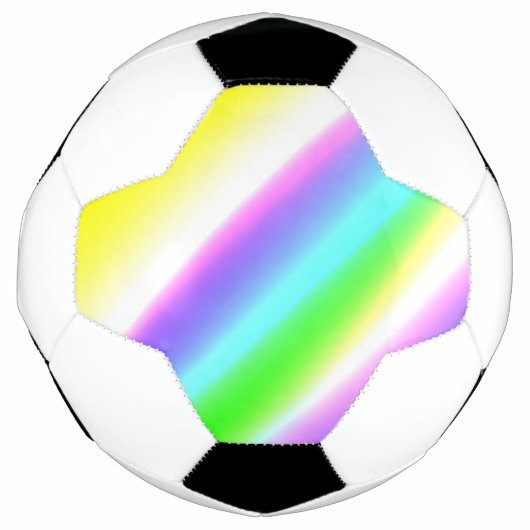 Blauwe groene regenboog abstracte textuurkunst t voetbal (Voorkant)