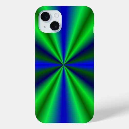 Blauwe groene regenboog Case-Mate iPhone case (Achterkant)
