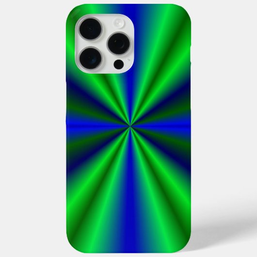Blauwe groene regenboog Case-Mate iPhone case (Achterkant)