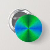 Blauwe groene regenboog in olifant Skin-leren opti Ronde Button 5,7 Cm (Voorkant /achterkant)