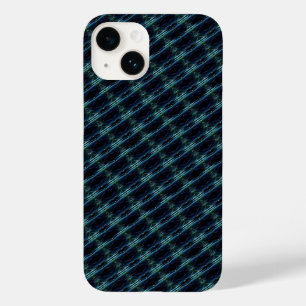 Blauwe groene regenboogsterren, artdeco-patroon Case-Mate iPhone 14 hoesje