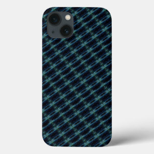 Blauwe groene regenboogsterren, artdeco-patroon Case-Mate iPhone case