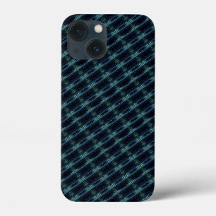 Blauwe groene regenboogsterren, artdeco-patroon Case-Mate iPhone case