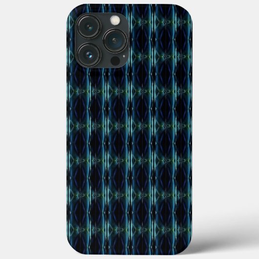 Blauwe groene regenboogsterren, artdeco-patroon Case-Mate iPhone case (Achterkant)