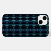 Blauwe groene regenboogsterren, artdeco-patroon Case-Mate iPhone case (Achterkant (horizontaal))