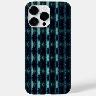 Blauwe groene regenboogsterren, artdeco-patroon Case-Mate iPhone 14 pro max hoesje