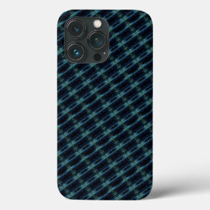 Blauwe groene regenboogsterren, artdeco-patroon Case-Mate iPhone case
