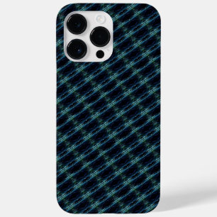 Blauwe groene regenboogsterren, artdeco-patroon Case-Mate iPhone 14 pro max hoesje