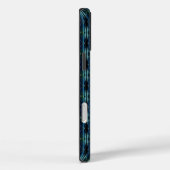 Blauwe groene regenboogsterren, artdeco-patroon Case-Mate iPhone case (Achterkant / Rechts)