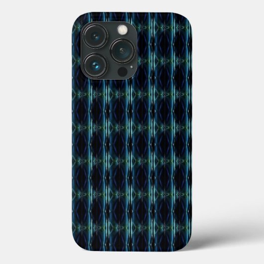 Blauwe groene regenboogsterren, artdeco-patroon Case-Mate iPhone case (Achterkant)