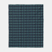 Blauwe groene regenboogsterren, artdeco-patroon fleece deken (Voorkant)