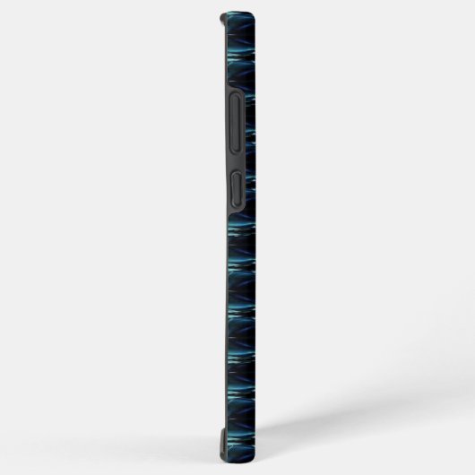 Blauwe groene regenboogsterren, artdeco-patroon samsung galaxy hoesje (Rechterkant)