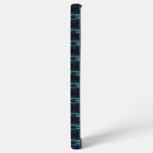 Blauwe groene regenboogsterren, artdeco-patroon samsung galaxy hoesje (Linkerkant)