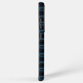 Blauwe groene regenboogsterren, artdeco-patroon samsung galaxy hoesje (Rechterkant)