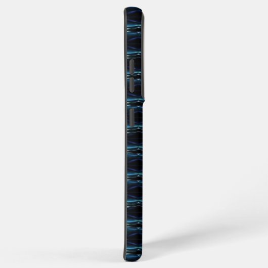 Blauwe groene regenboogsterren, artdeco-patroon samsung galaxy hoesje (Rechterkant)