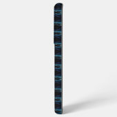 Blauwe groene regenboogsterren, artdeco-patroon samsung galaxy hoesje (Linkerkant)