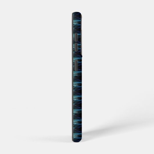 Blauwe groene regenboogsterren, artdeco-patroon samsung galaxy hoesje (Rechterkant)