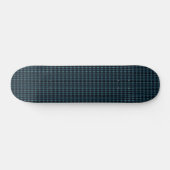 Blauwe groene regenboogsterren, artdeco-patroon skateboard (Horizontaal)