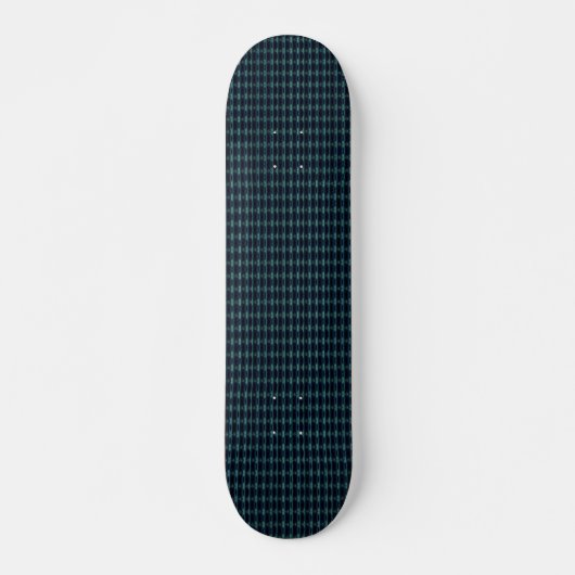 Blauwe groene regenboogsterren, artdeco-patroon skateboard (Voorkant)