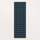 Blauwe groene regenboogsterren, artdeco-patroon yogamat (Achterkant)