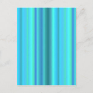 Blauwe groene regenstrips briefkaart