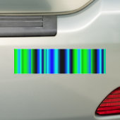 Blauwe groene regenstrips bumpersticker (Op auto)