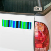 Blauwe groene regenstrips bumpersticker (Op Truck)
