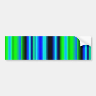 Blauwe groene regenstrips bumpersticker