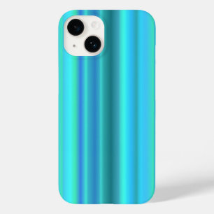 Blauwe groene regenstrips Case-Mate iPhone case