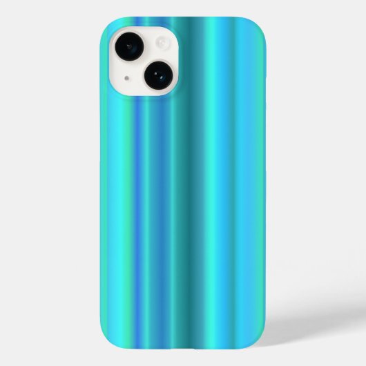 Blauwe groene regenstrips Case-Mate iPhone case (Achterkant)