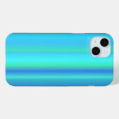 Blauwe groene regenstrips Case-Mate iPhone case (Achterkant (horizontaal))