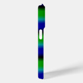 Blauwe groene regenstrips Case-Mate iPhone case (Achterkant / Rechts)