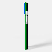 Blauwe groene regenstrips Case-Mate iPhone case (Achterkant / Links)