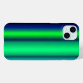 Blauwe groene regenstrips Case-Mate iPhone case (Achterkant (horizontaal))