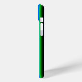 Blauwe groene regenstrips Case-Mate iPhone case (Achterkant / Links)