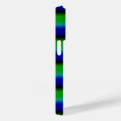 Blauwe groene regenstrips Case-Mate iPhone case (Achterkant / Rechts)