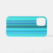 Blauwe groene regenstrips iPhone hoesje (Achterkant horizontaal)