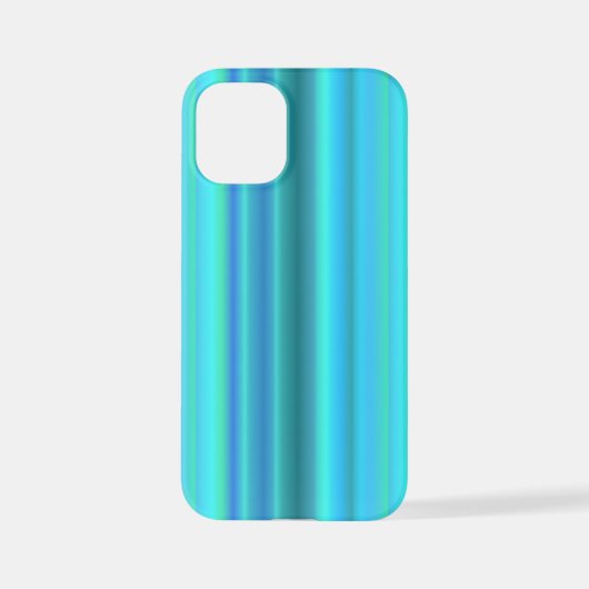 Blauwe groene regenstrips iPhone hoesje (Achterkant)