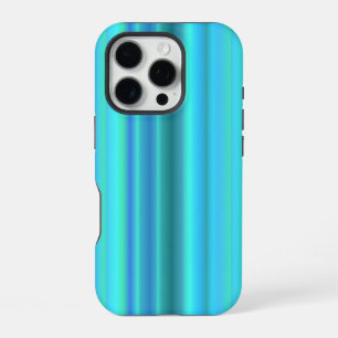 Blauwe groene regenstrips iPhone 16 pro hoesje