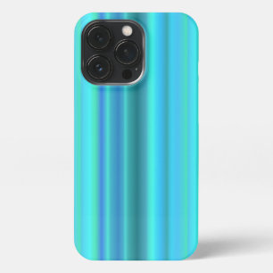 Blauwe groene regenstrips iPhone 13 pro hoesje