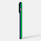 Blauwe groene regenstrips iPhone hoesje (Linkerkant)