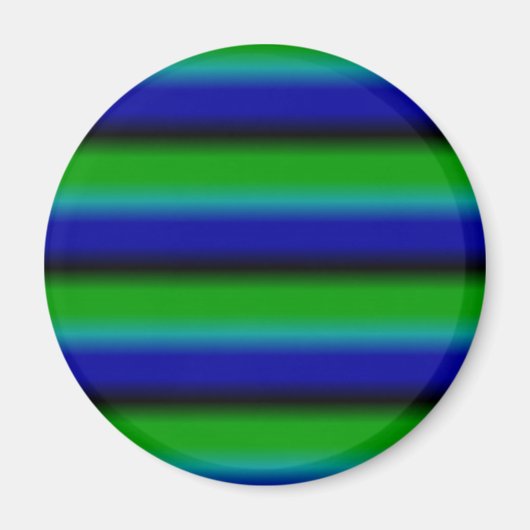 Blauwe groene regenstrips magneet (Voorkant)