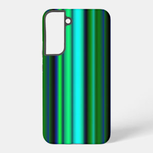 Blauwe groene regenstrips samsung galaxy hoesje